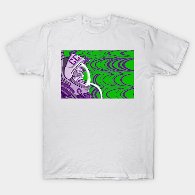 Re-entrY Comrade Purple and Green T-Shirt by grosvenordesign